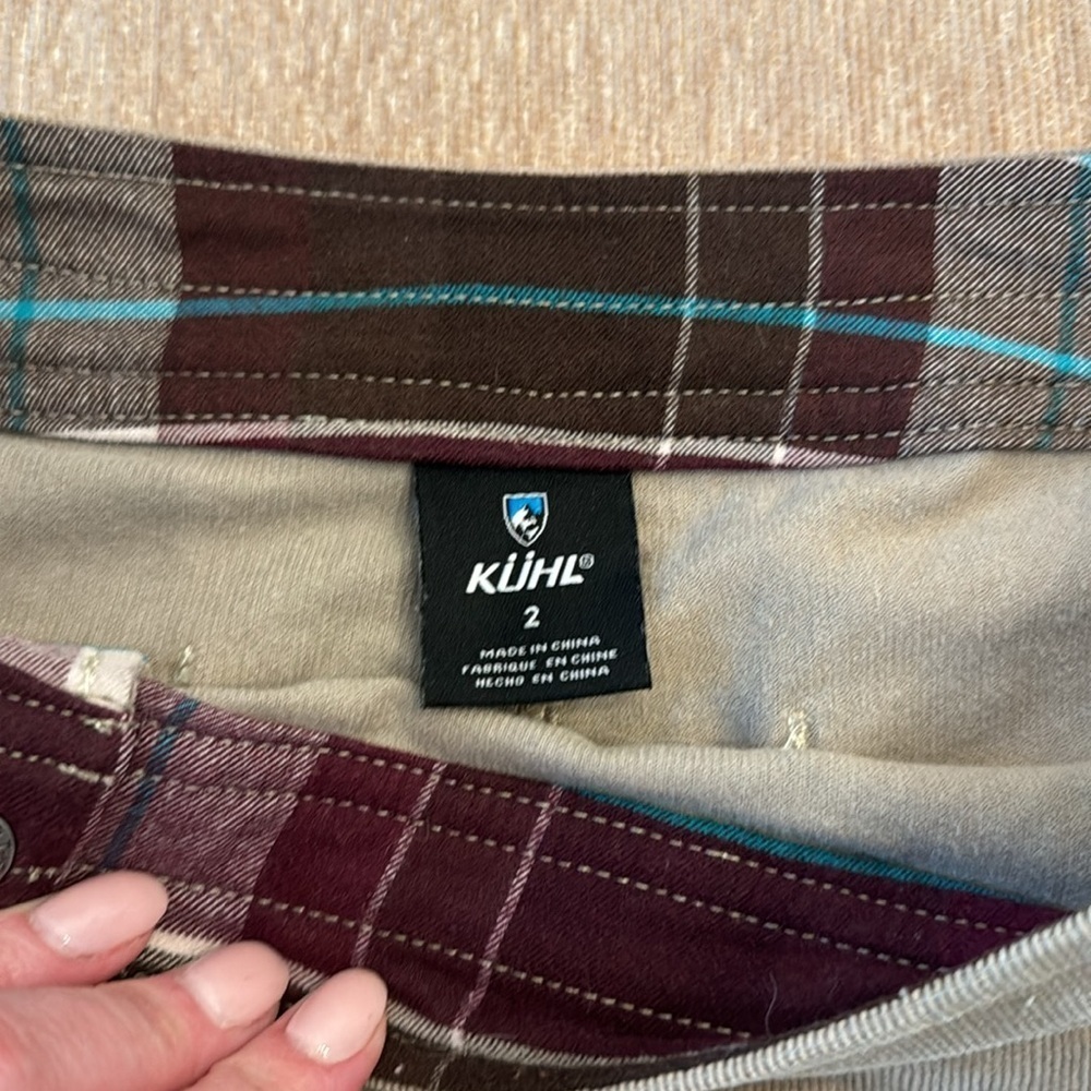 Kuhl Corduroy Snap Front Mini Skirt, sz 2 - Picture 2 of 5